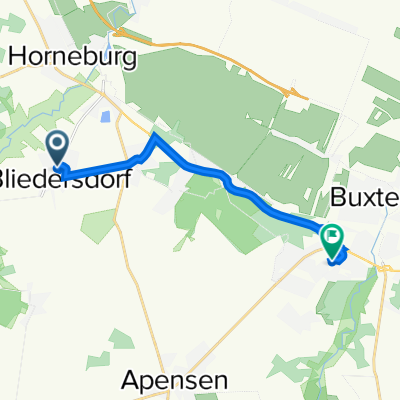 Hauptstraße 26A, Bliedersdorf nach Am Krankenhaus 1, Buxtehude