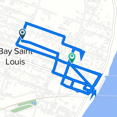 North Necaise Avenue 301, Bay St. Louis to North 2nd Street 209, Bay St. Louis
