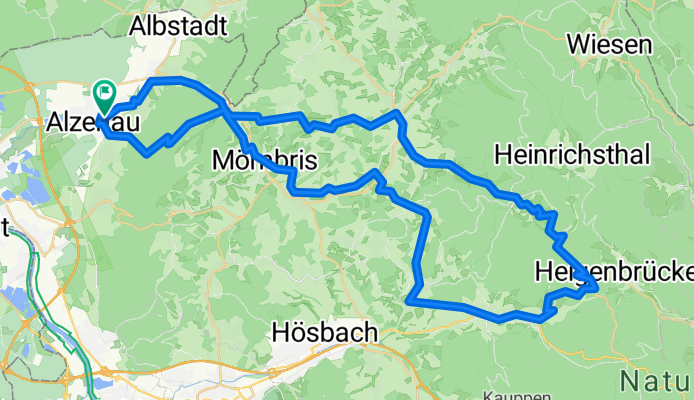 Von Alzenau nach Heigenbrücken und wieder zurück nach Alzenau
