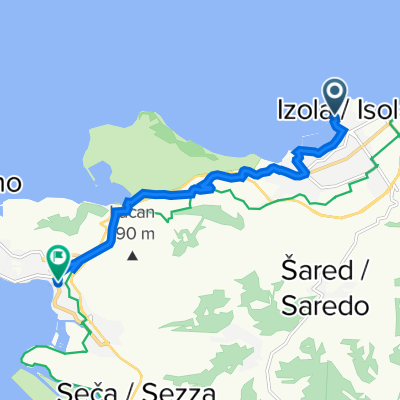 Veliki trg 10, Izola nach Obala 55, Portorož