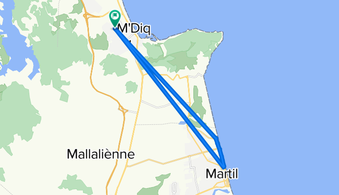 De MMQ8+7HG, M'diq à MMQ8+7HG, M'diq