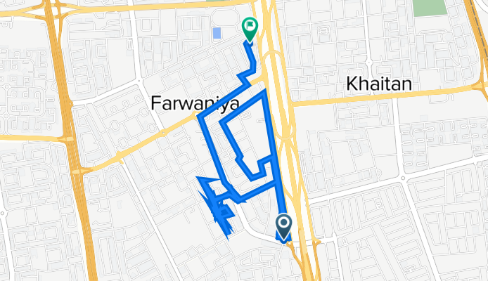 شارع حبيب مناور, الكويت to شارع 69, الكويت