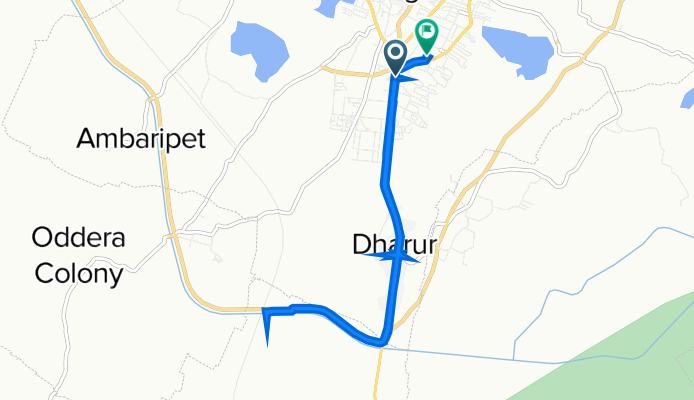 Karimnagar Road, Jagtial to QWP9+X3, Jagtial