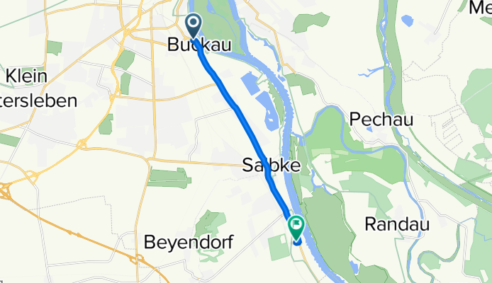 Schönebecker Straße 11, Magdeburg to Schönebecker Chaussee 7, Magdeburg