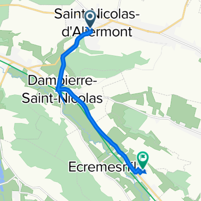 5 Rue des Bruyères, Saint-Nicolas-d'Aliermont à 9 Chemin de Saint-Valéry, Meulers