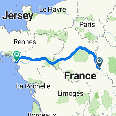 Loire Radweg Saint Nazair -Orlean