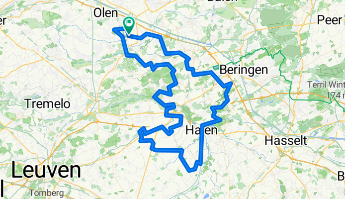 129km rond Geetbets/Kortenaken