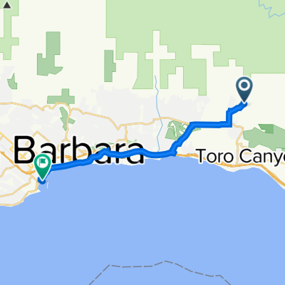 2966 Hidden Valley Ln, Santa Barbara to 401 Shoreline Dr, Santa Barbara