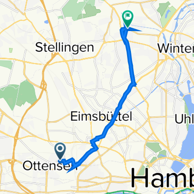 Völckersstraße 48, Hamburg nach Nedderfeld 12, Hamburg