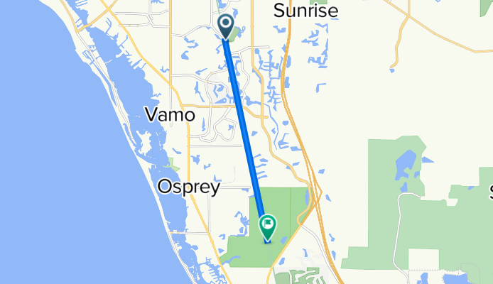 7301 McIntosh Rd, Sarasota to The Legacy Trail, Osprey