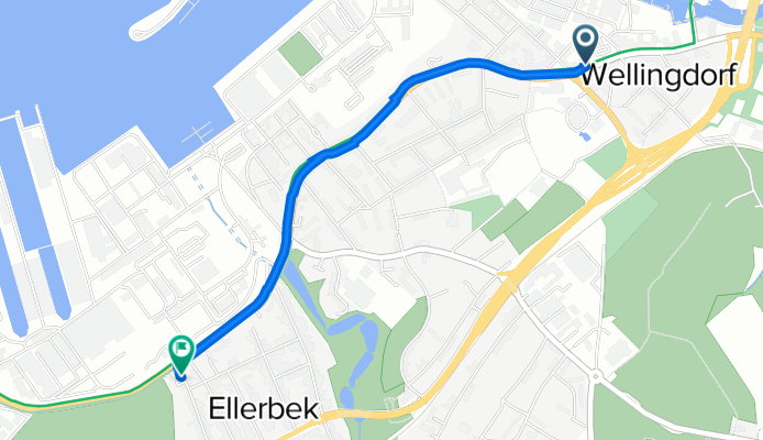 Schönberger Straße 48, Kiel nach Große Ziegelstraße 4, Kiel