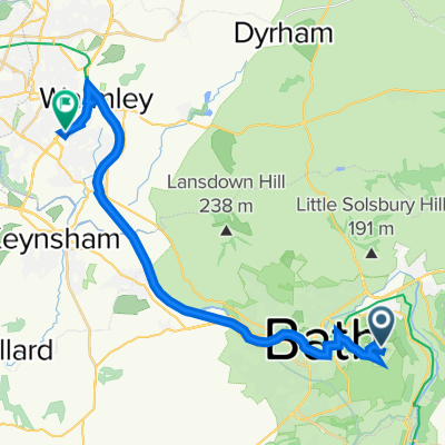 Quarry Road, Bath and North East Somerset to 5 Malmesbury Close, Bristol
