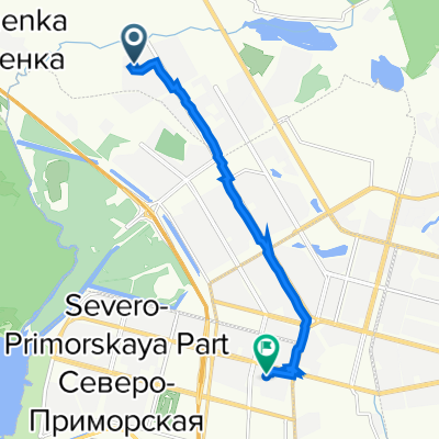 Комендантский проспект, 66 к5, Санкт-Петербург до Стародеревенская улица, 19 к4, Санкт-Петербург