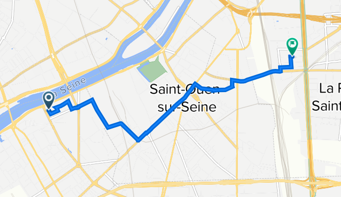 11 Rue des Frères Lumière, Clichy à 13 Rue Federico Fellini, Saint-Denis