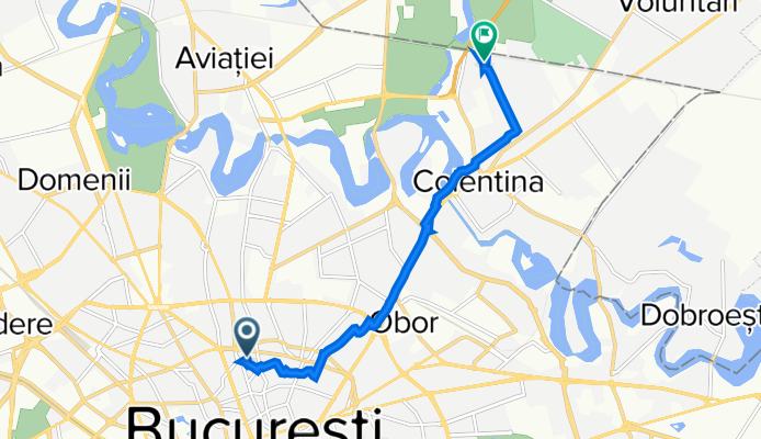 Intrarea Armaşului 7, București to Strada Turiștilor 49, București