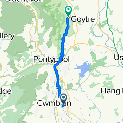 81 Manorbier Dr, Cwmbran to New House, Old Abergavenny Road, Abergavenny