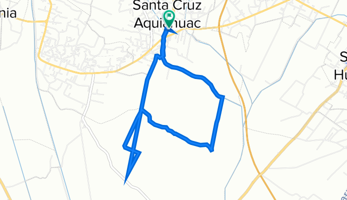 De Calle Oaxaca 13, Santa Cruz Aquiahuac a SIN NOMBRE Número 154 9, Tetlatlahuca