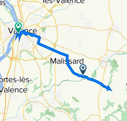 Chemin du Beal 925, Chabeuil to Avenue Gambetta, Valence