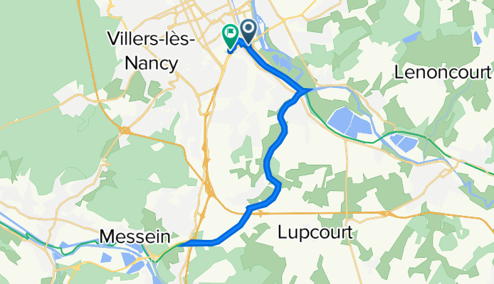 De Rue Léo Delibes 17, Jarville-la-Malgrange à Route de Mirecourt 5, Nancy