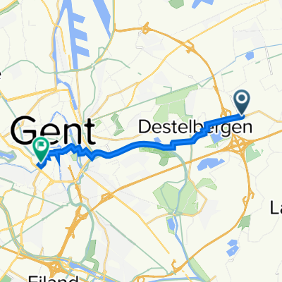 Dendermondesteenweg 769–789, Destelbergen naar Bijlokekaai 5, Gent