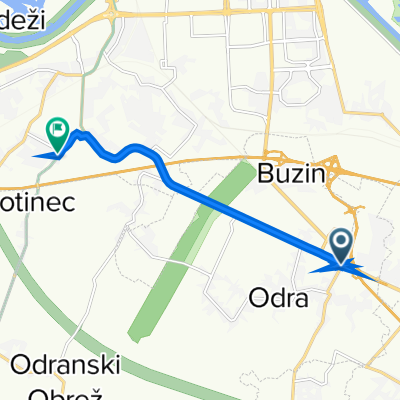 Novozagrebačka ulica 53, Hrašće Turopoljsko to Ulica doktor Luje Naletilića 64, Zagreb
