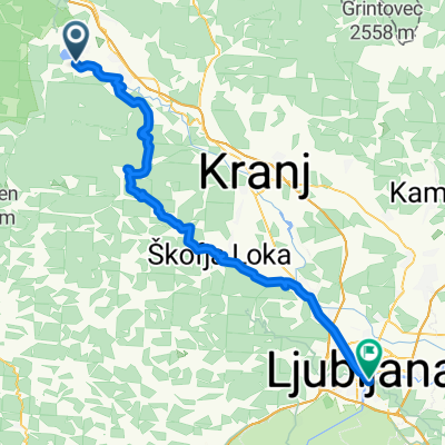 Bled-Kropa-Dražgoše-Škofja Loka, Ljubljana