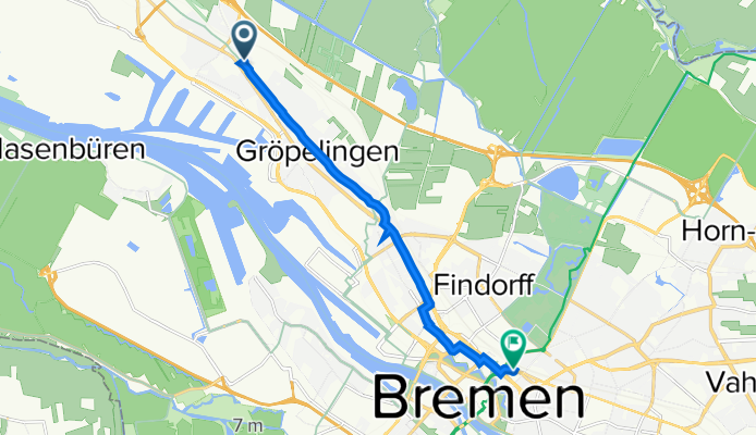 Am Koppenberg 13, Bremen to Löningstraße 23, Bremen