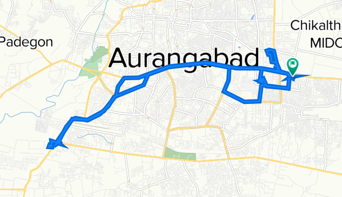 API corner, Aurangabad to API corner, Aurangabad