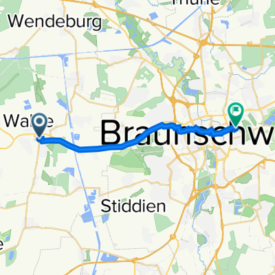 Fasanenstraße 3, Vechelde nach Yorckstraße 10, Braunschweig