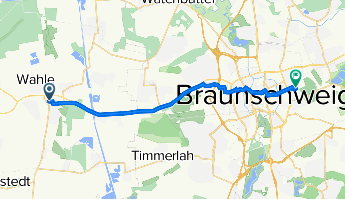 Fasanenstraße 3, Vechelde nach Yorckstraße 10, Braunschweig