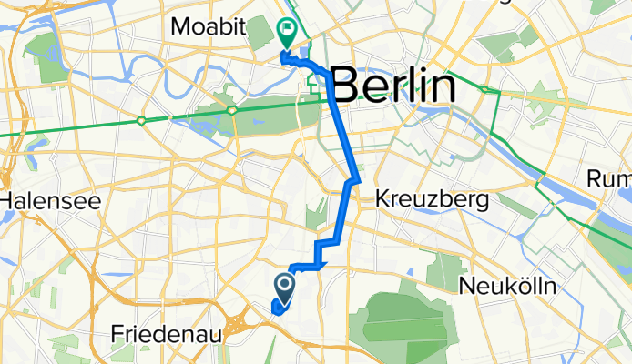 Wilhelm-Kabus-Straße 87, Berlin nach Invalidenstraße 65, Berlin