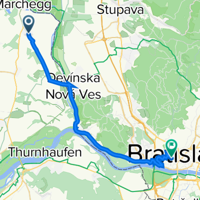 Bahnstraße 13, Marchegg-Bahnhof nach Holubyho 1280/1, Bratislava