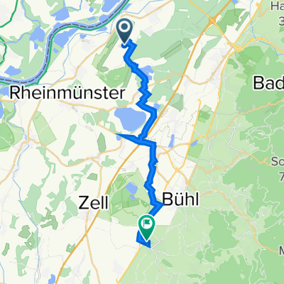 Flugplatz B 511, Rheinmünster nach Haselweg 2, Ottersweier