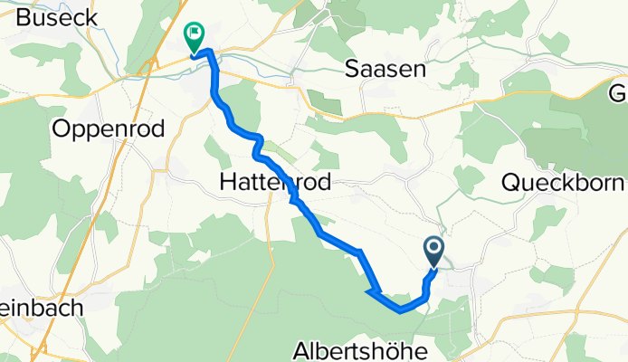 Licher Weg, Reiskirchen nach Grünberger Straße 4, Reiskirchen