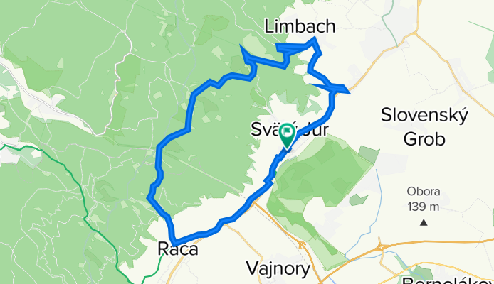 Jur, Grinava, Limbach, Biely kríž, Rača, Jur