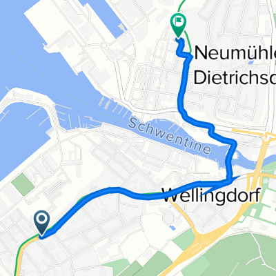 Schönberger Straße 159, Kiel nach Langensaal 45, Kiel