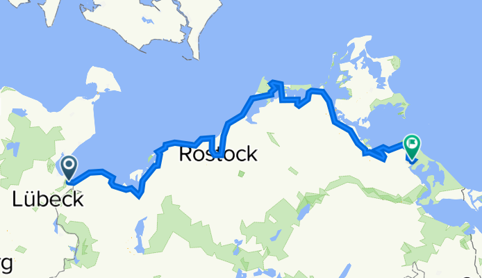 Lübek- Wolgast 351km