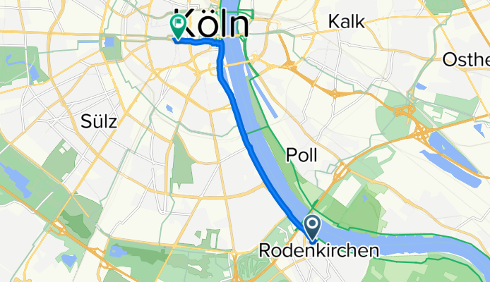 Hauptstraße 50, Köln nach Cäcilienstraße, Köln