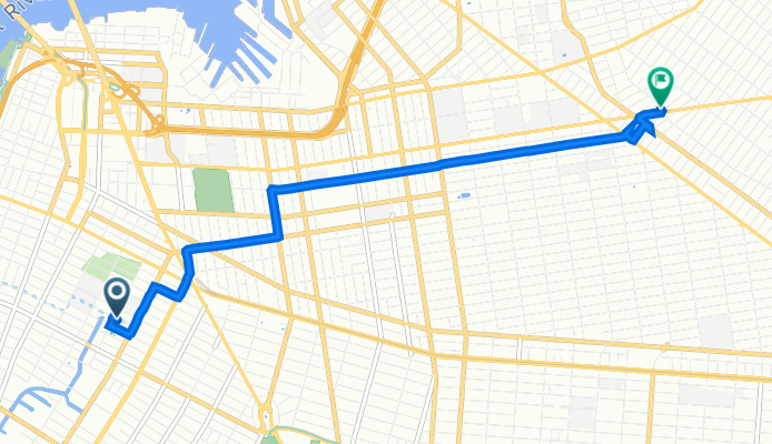236 Butler St, New York to 212 Evergreen Ave, New York