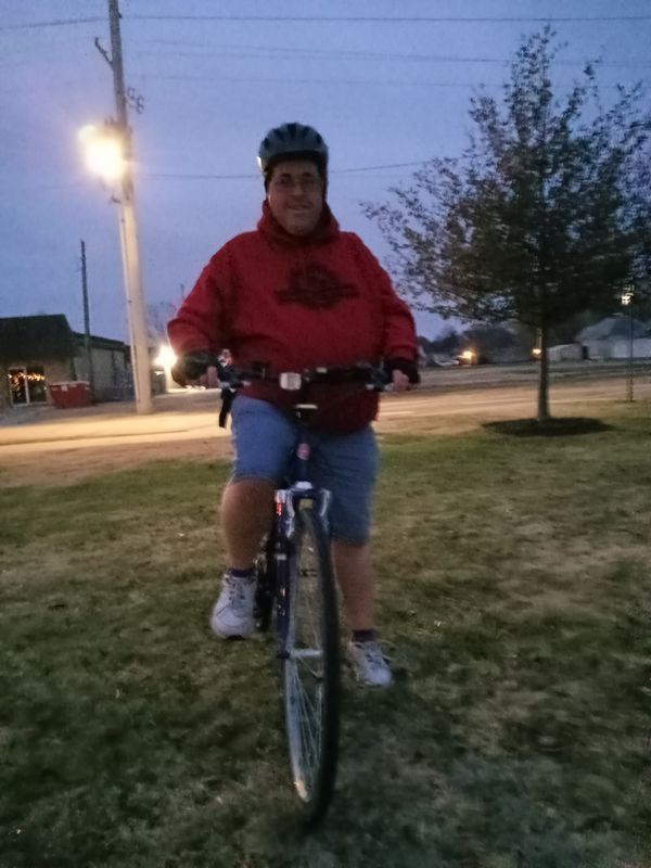 Rode on the Watco Trail in Pittsburg, Kansas.