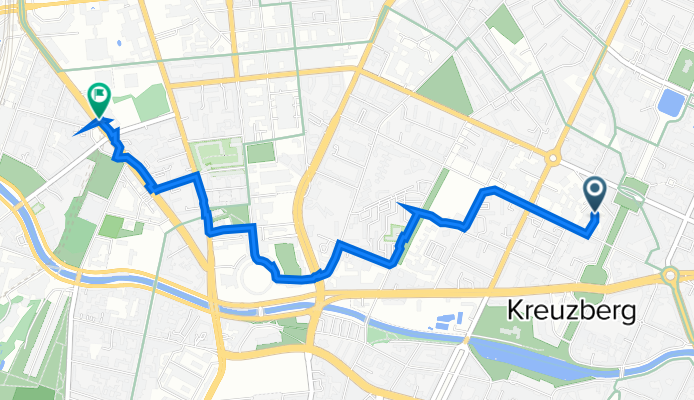 Prinzessinnenstraße 29, Berlin nach Stresemannstraße 90, Berlin