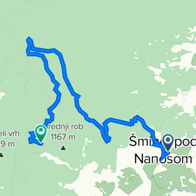 Šmihel pod Nanosom 3A, Postojna to Hruševje, Postojna