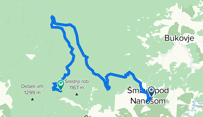 Šmihel pod Nanosom 3A, Postojna to Hruševje, Postojna