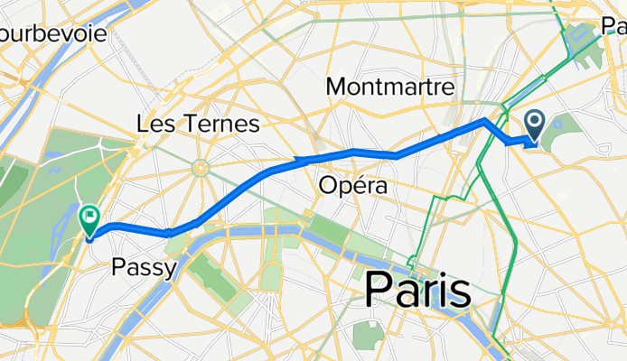 18 Rue Philippe Hecht, Paris à 2 Boulevards des Maréchaux, Paris