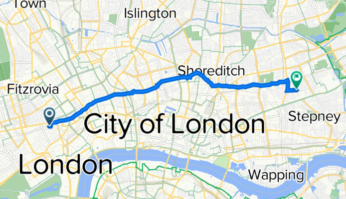 2 Soho Sq, London to 12G Cephas St, London