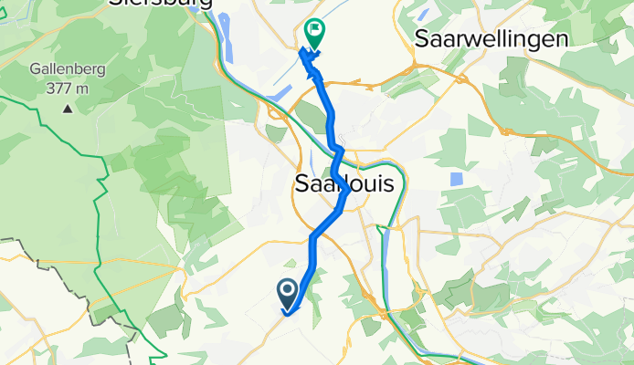St-Avolder-Straße 120, Saarlouis nach Dillingen/Saar