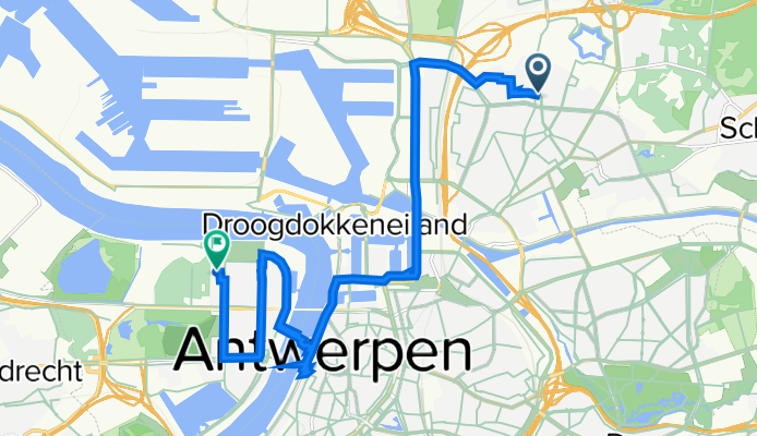 Laaglandlaan 174, Antwerpen naar Antwerpen Hof Ter Schelde