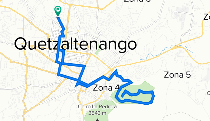 De VF3F+WRC, Quetzaltenango a VF3F+WRC, Quetzaltenango