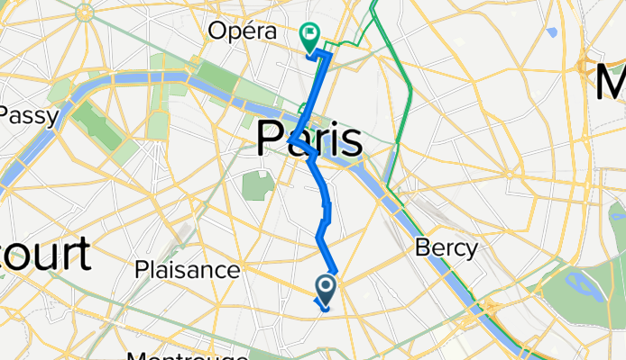 De 5 Place Paul Verlaine, Paris à 81 Rue Réaumur, Paris