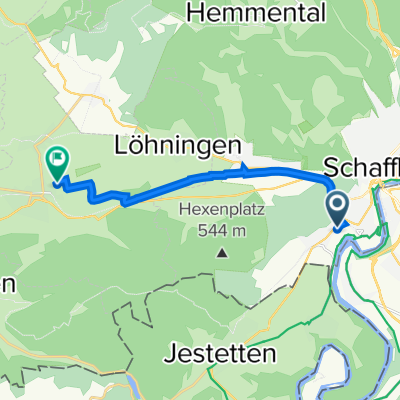 Promenadenstrasse, Neuhausen nach Schwimmbadstrasse 38, Neunkirch